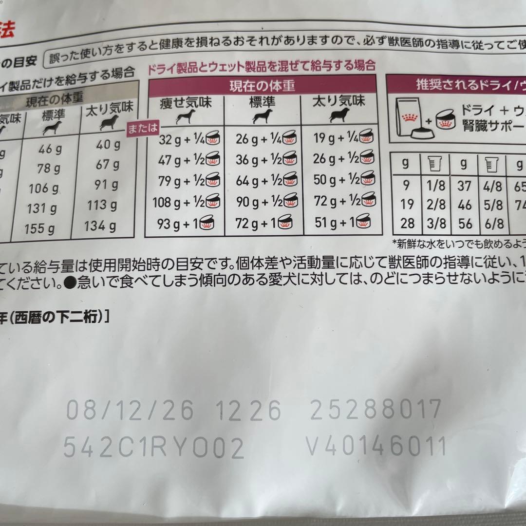 ロイヤルカナン腎臓サポート 小型犬用 1kg 3袋