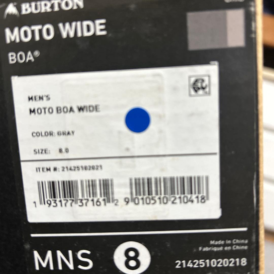 バートンBOAブーツ　moto boa wide 8.0(26cm)