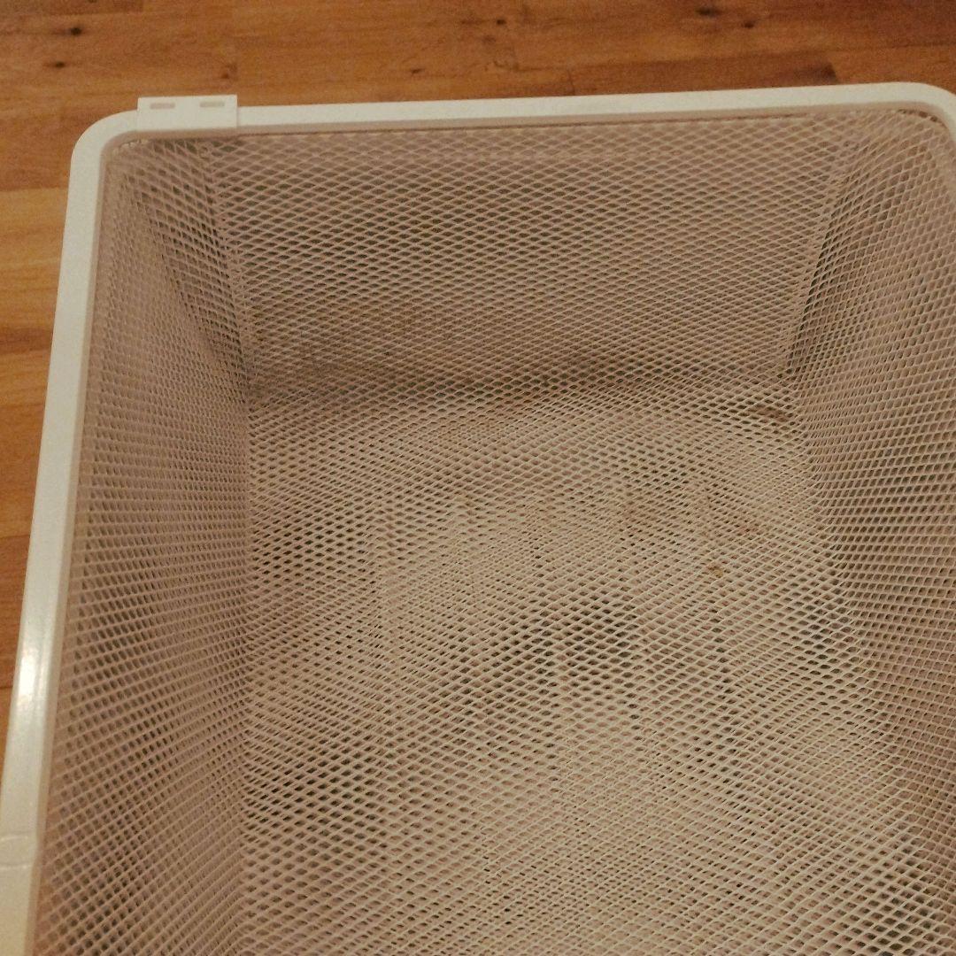 イケア　ボーアクセル　メッシュ　バスケット　かご　DYE 収納ケース ホワイト