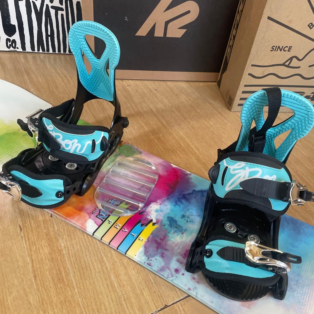 SPOON　スプーン　美品キッズスノーボードセット　バイン付4点セット