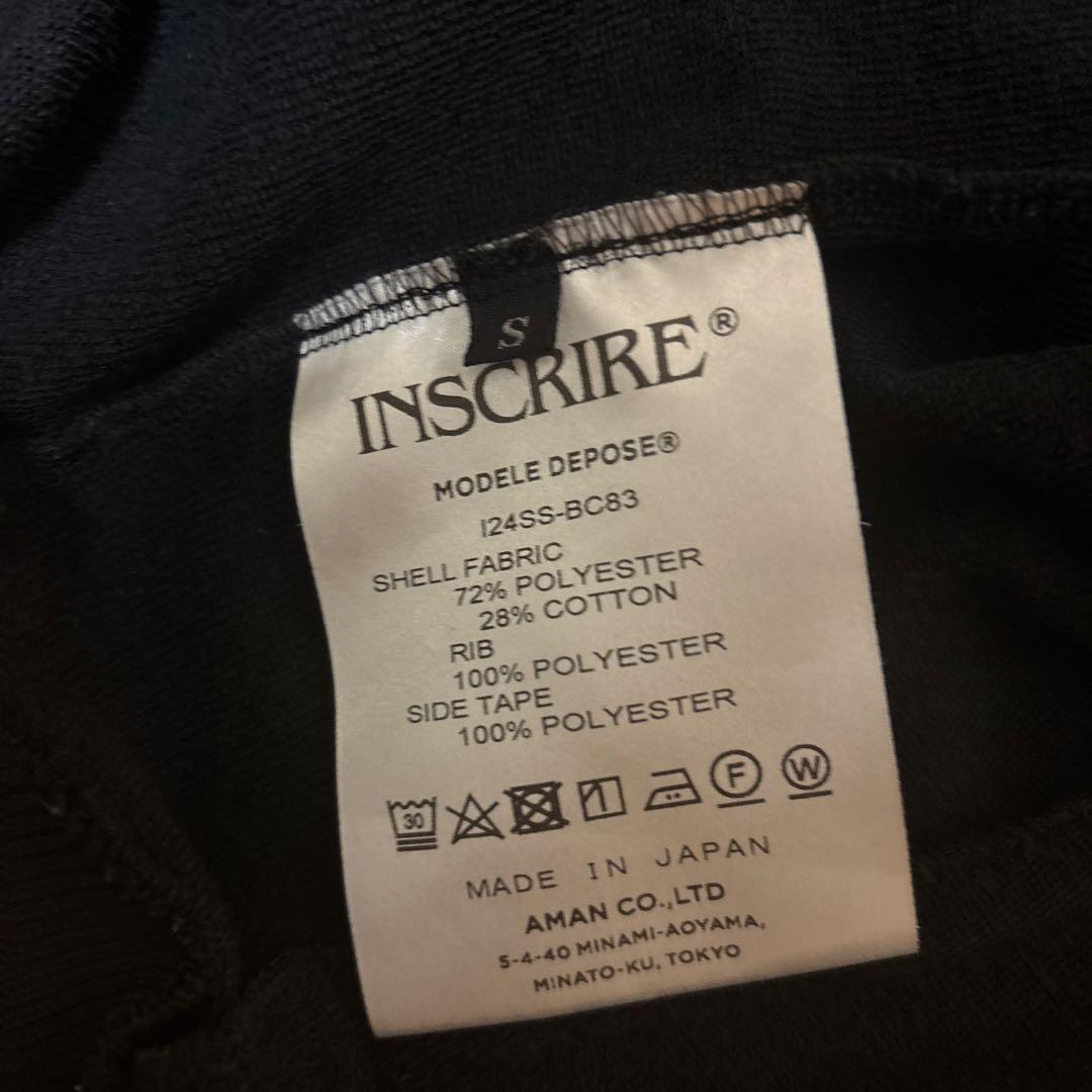 INSCRIBE ブラック ジップアップジャケット S