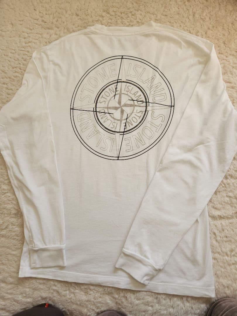 STONE  ホワイト ロングスリーブ Tシャツ