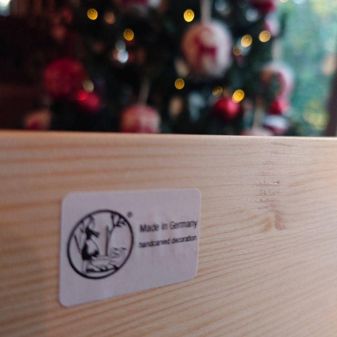 ドイツ　エルツ　ベッティーナフランケ　サンタ　キャンドルホルダー　Xmas＊新品