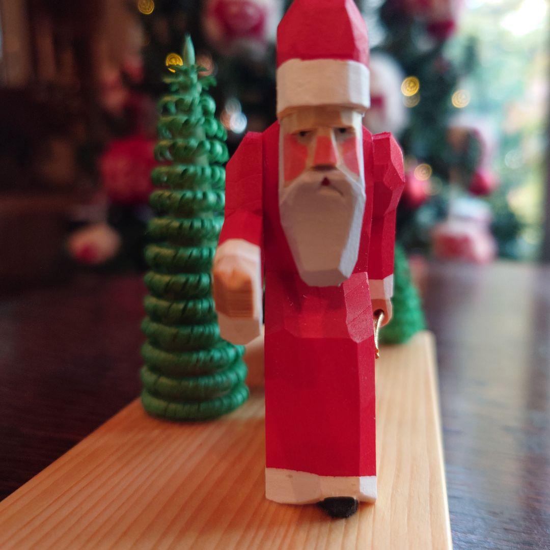 ドイツ　エルツ　ベッティーナフランケ　サンタ　キャンドルホルダー　Xmas＊新品