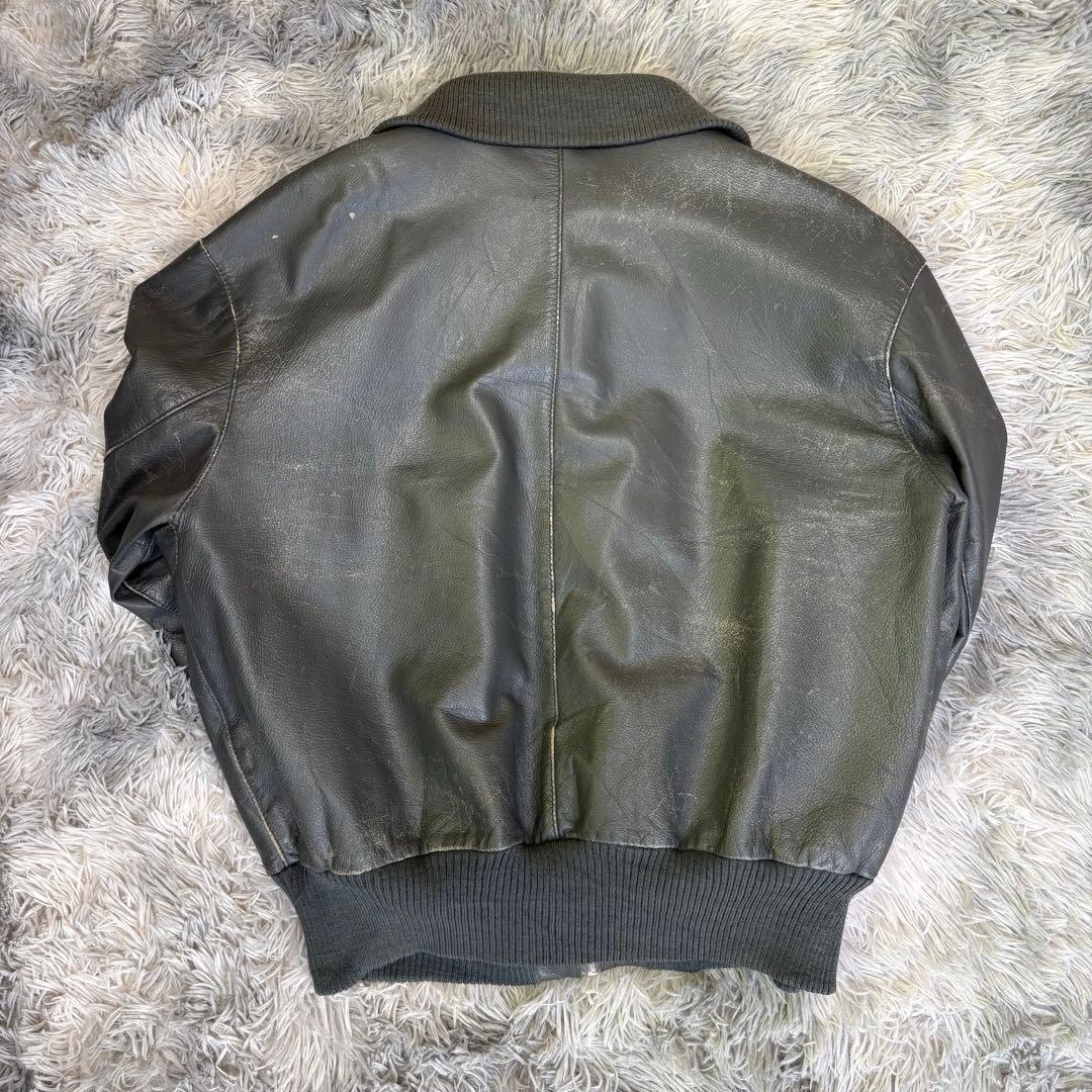 80s ドイツ軍 フライト レザー ジャケット