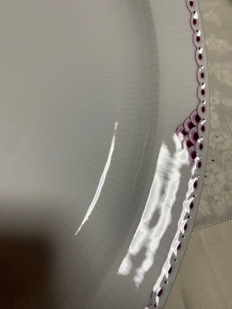 ロイヤルコペンハーゲン プリンセスバーガンディ　オーバルディッシュ33.5㎝