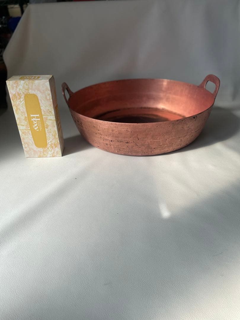 純銅製 銅鍋 特大鍋 両手鍋 職人用 業務用 厨房機器 製菓 天婦羅 51㎝