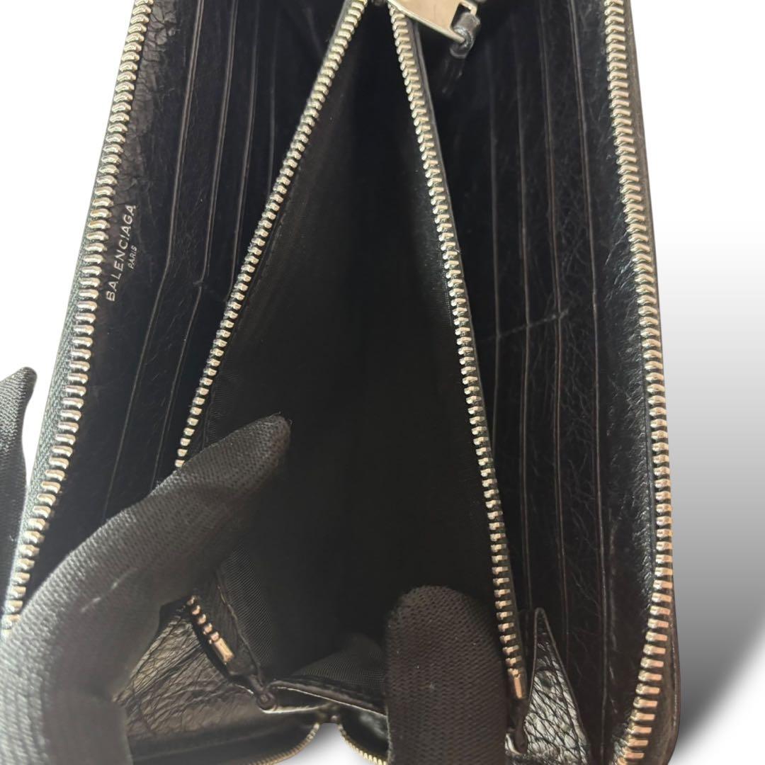 完売品★BALENCIAGA CASH Bifold Black 長財布　黒