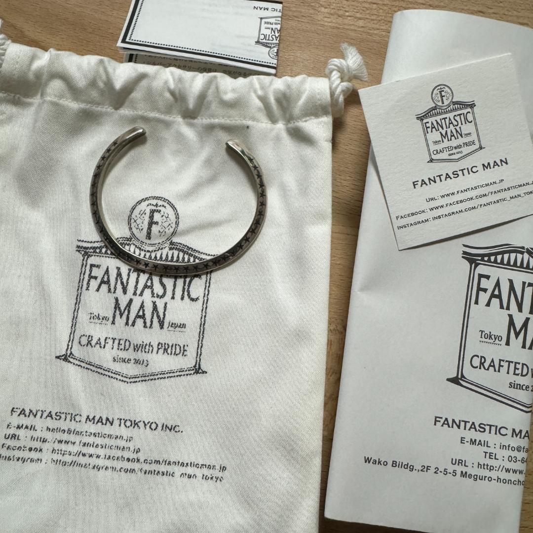 FANTASTIC MAN シルバー925 バングル スター 星柄