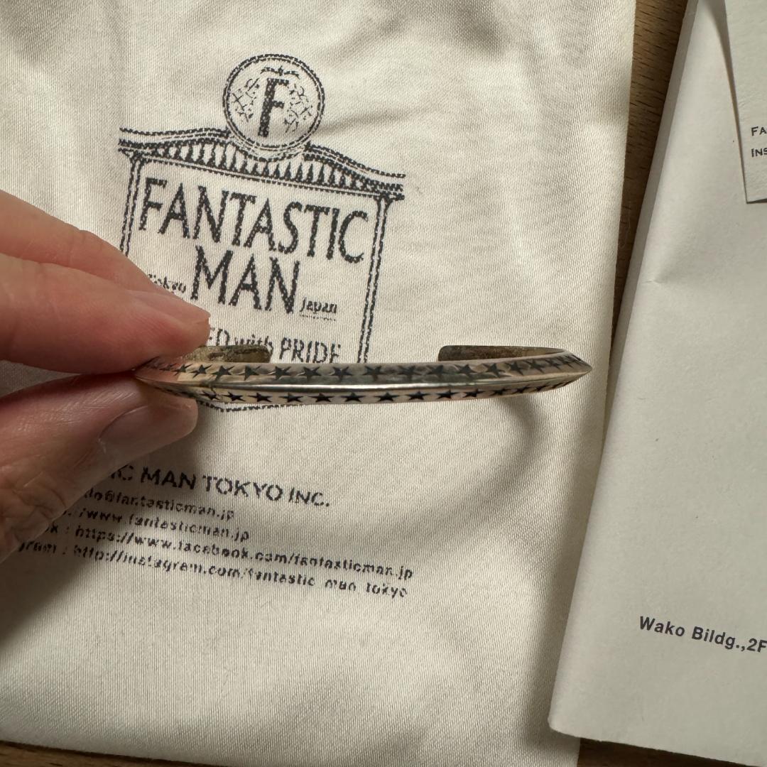 FANTASTIC MAN シルバー925 バングル スター 星柄