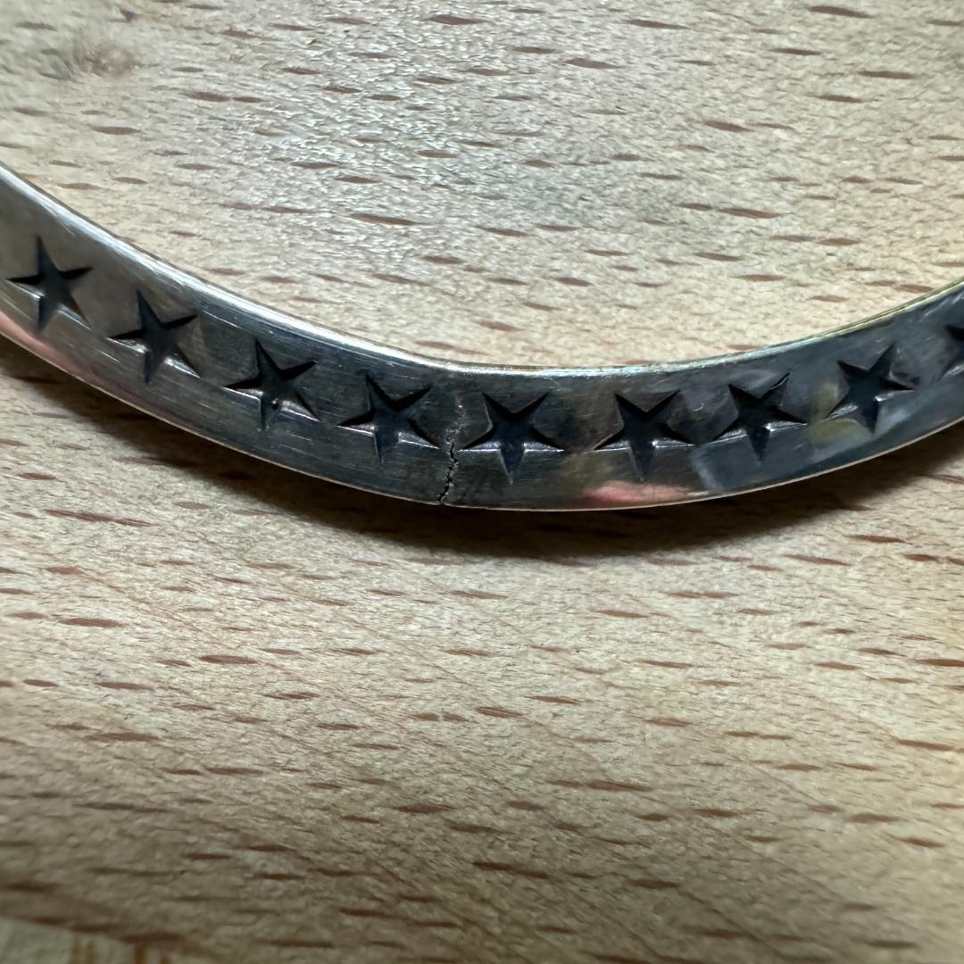 FANTASTIC MAN シルバー925 バングル スター 星柄