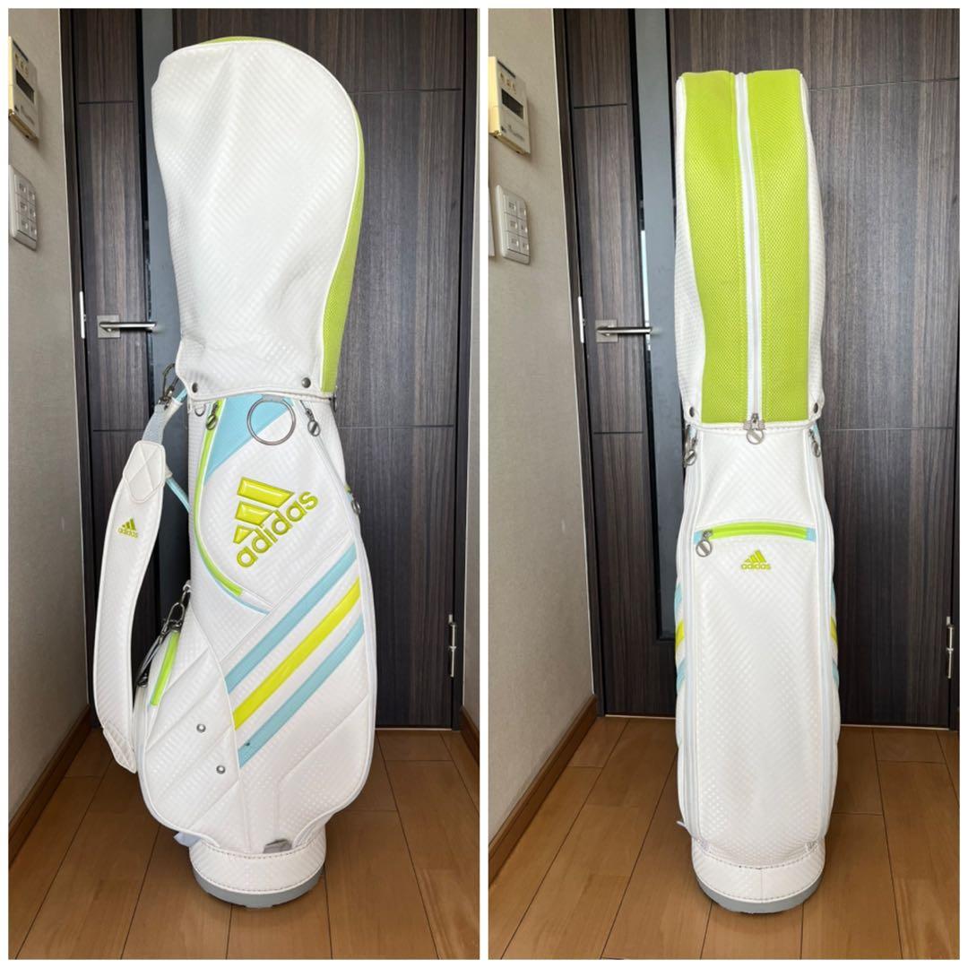 良品adidas アディダス　カート型キャディバッグ レディース　軽量　8.5型