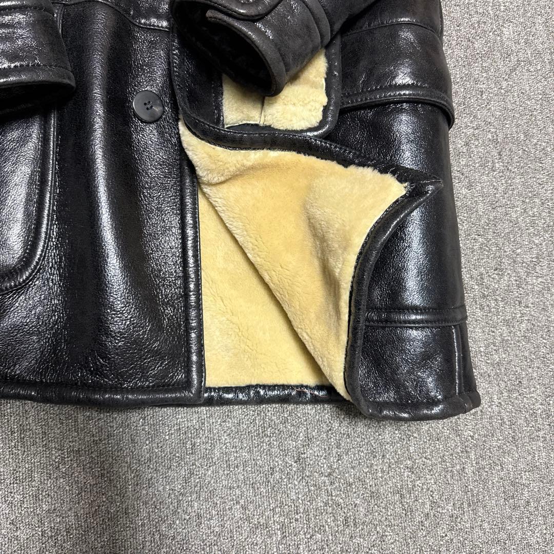 GUCCI レザージャケット コート　52 ブラック