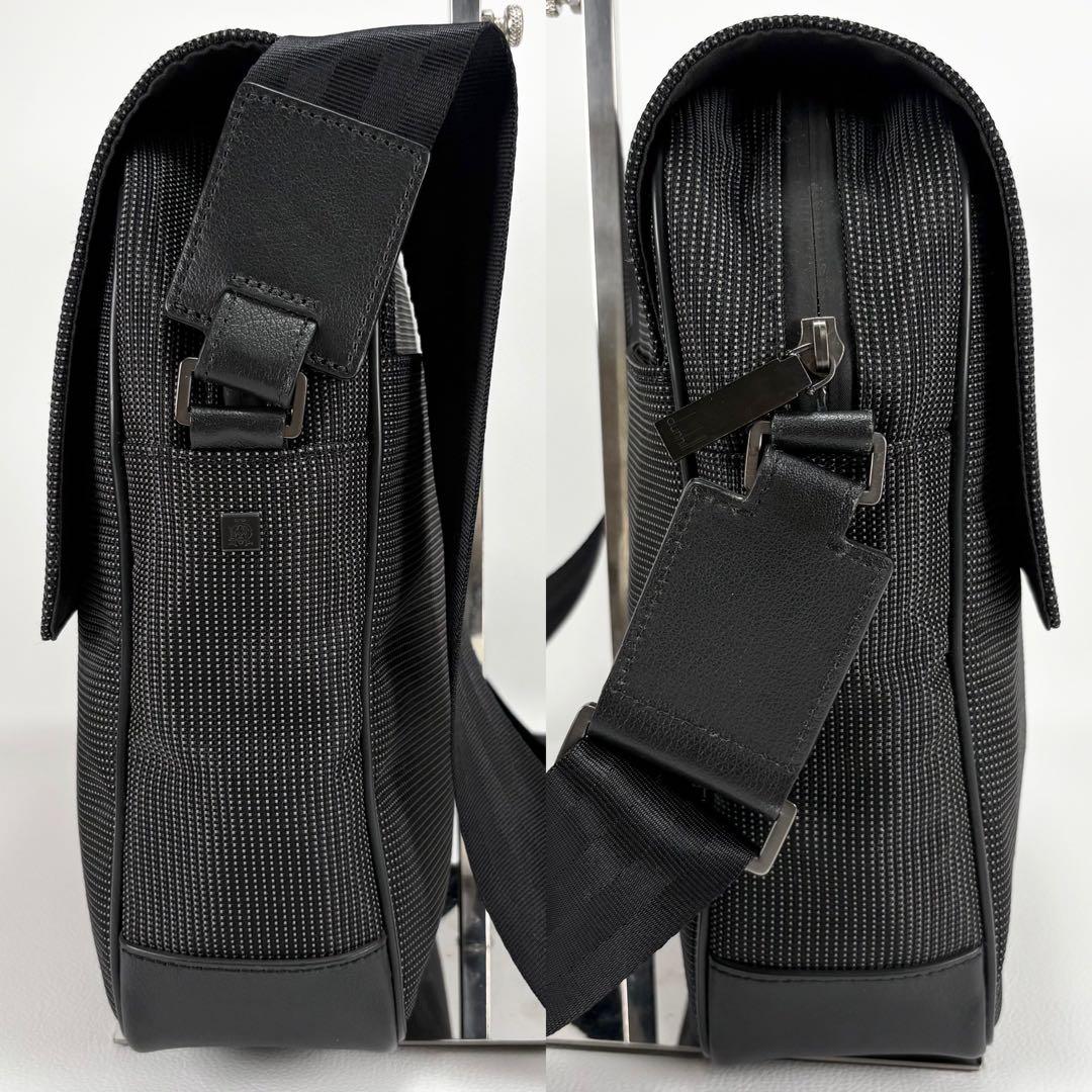 美品⭐️ダンヒル アボリティーズ メッセンジャーバッグ キャンバス グレー系