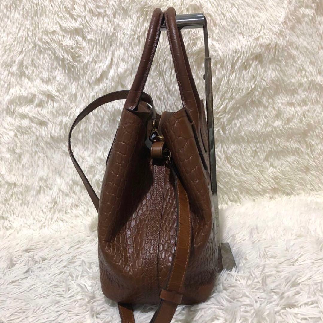 極美品☆ポロラルフローレン 2way レザー トートバッグ ショルダーバッグ