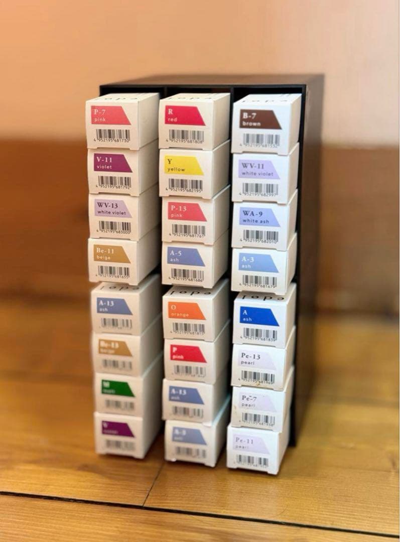 ミーコ　3個　美容室　理容室　ヘアカラー　ストッカー　収納棚