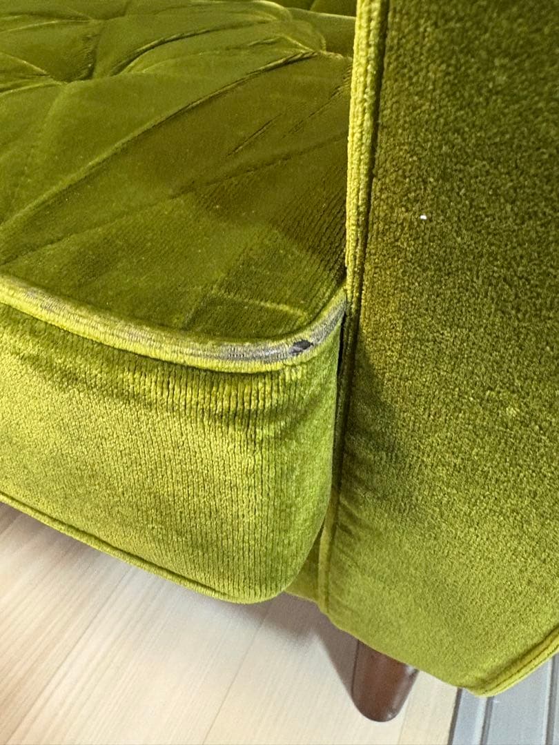 【最終値下げ】カリモク60 ロビーチェア　モケットグリーン