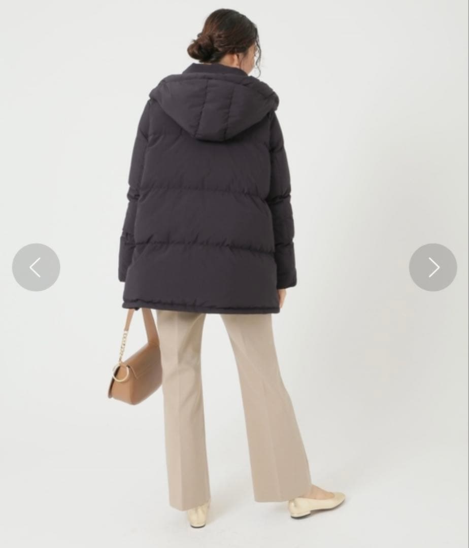 イエナ　IÉNA リサイクルダウンショートコート　38 黒