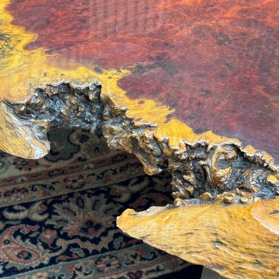 ＊送料込！設置対応◎天然木 一枚板 ローテーブル 156cm 無垢材 大型 座卓