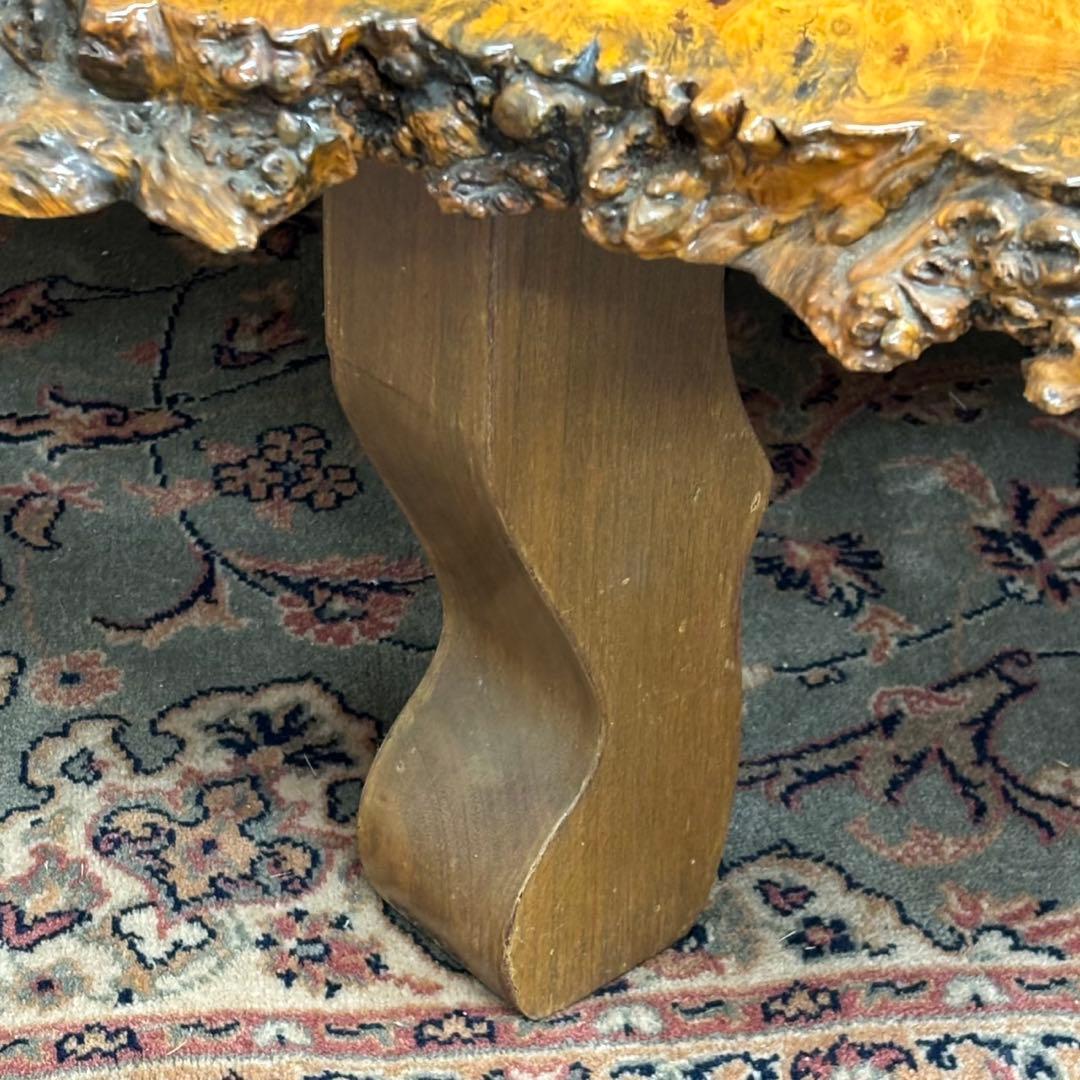 ＊送料込！設置対応◎天然木 一枚板 ローテーブル 156cm 無垢材 大型 座卓