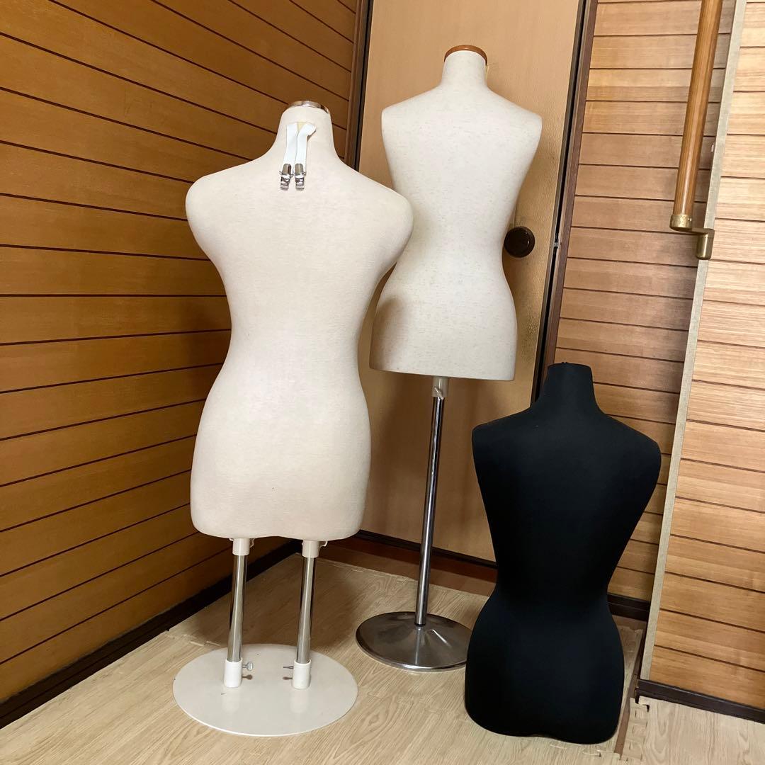 マネキン ボディ トルソー 白 黒 まとめて