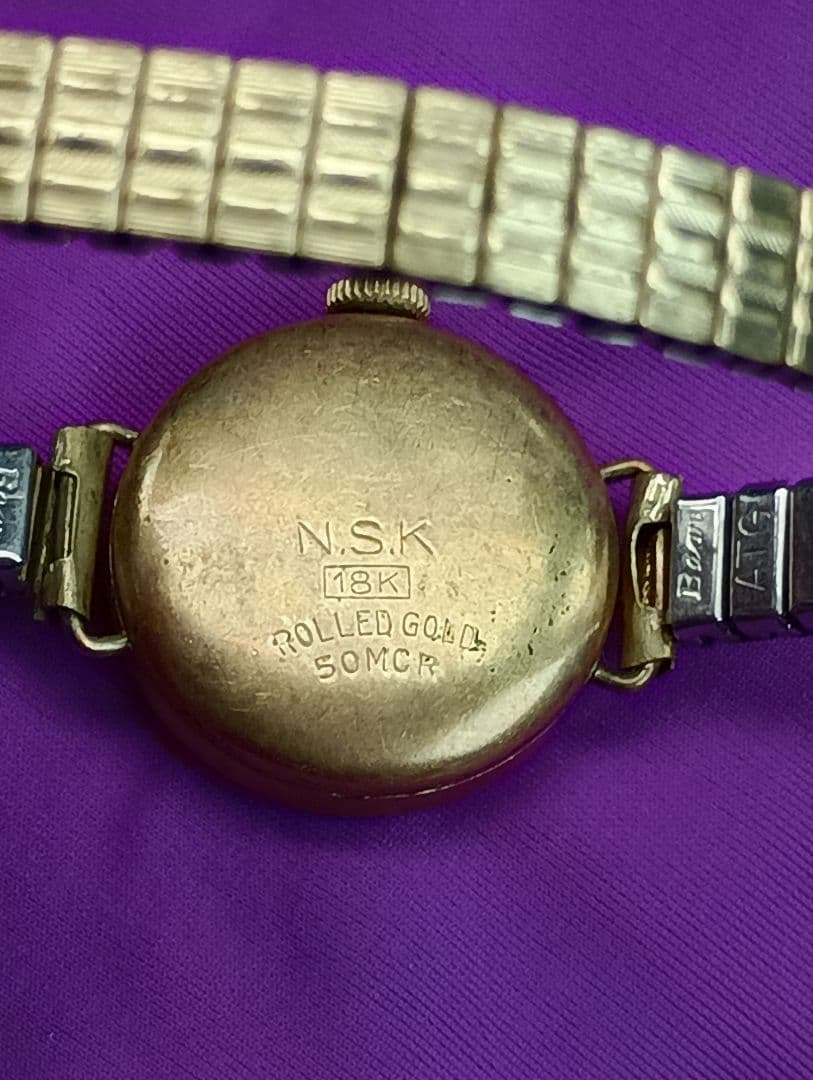 要修理　SEIKO精工舎 手巻き式腕時計 K18・18金　1940～50年代