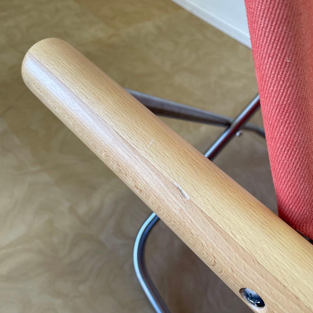 ニーチェアF ロッキング オレンジ 藤栄 Nychair 折りたたみ椅子 イス