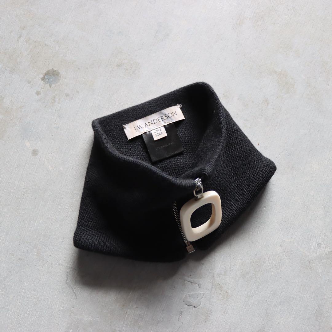 JW Anderson archive ジップネックウォーマー 白黒 秋冬