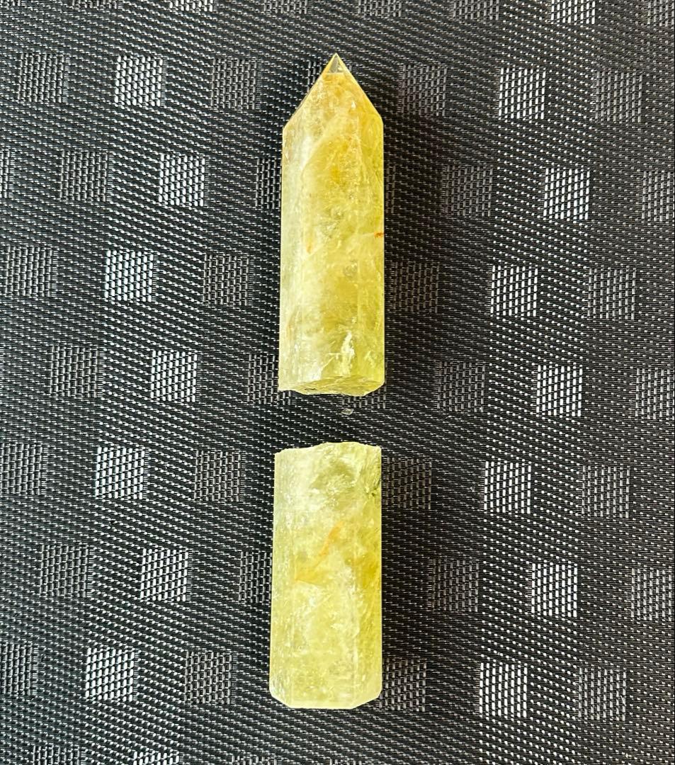 シトリン　オベリスク　ゴールデン　クリスタル　18cm 幸運　開運　金 財 富