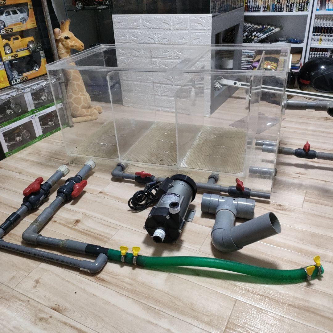 大型アクリル水槽フルセット！引き取り限定☆1500×750×600☆