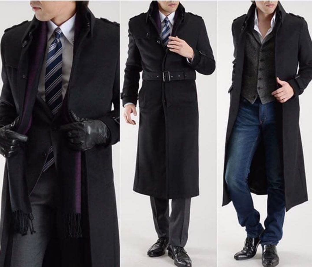 MOZU西島秀俊着用 ロングコート トレンチ コート 最終値下 未使用保管品