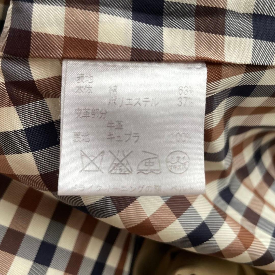 【極美品】Aquascutum　トレンチコート　ブルーライナー付き　4　Sサイズ