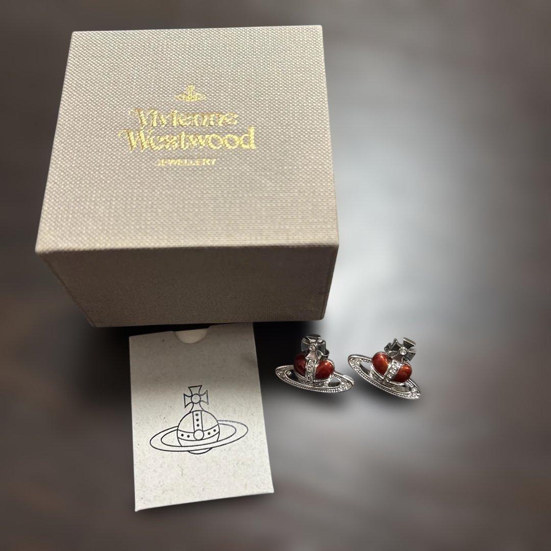 Vivienne Westwood ディアマンテ ハート オーブ ピアス