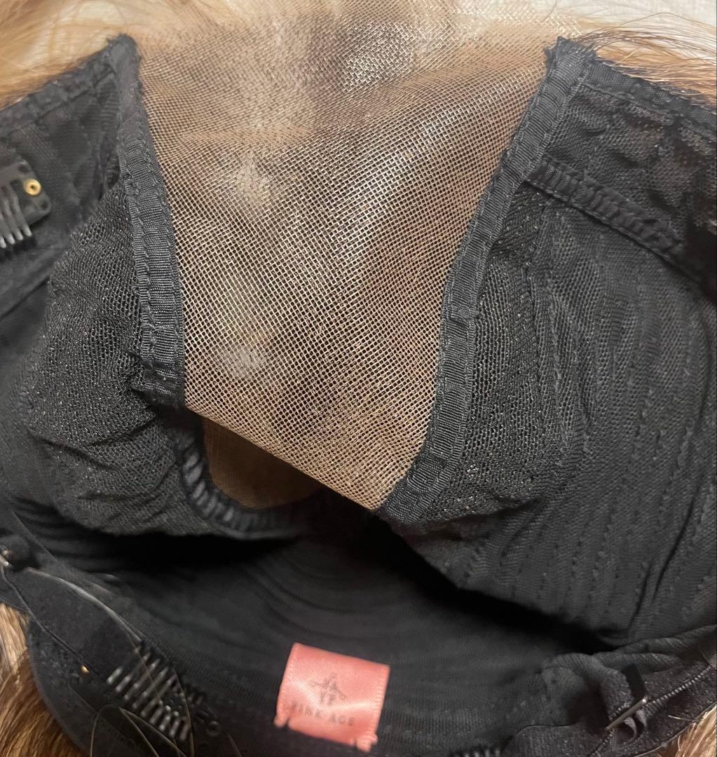 ピンクエイジ ウィッグ 手植えアリスストレート