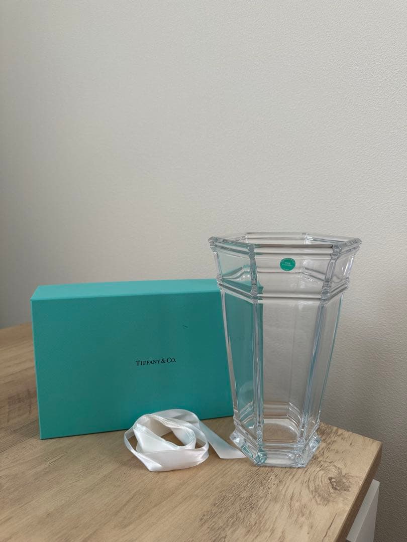 Tiffany & Co. 六角形ガラス花瓶