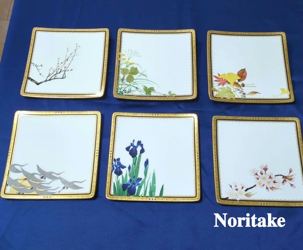ノリタケ100th Anniversary 四季彩舞曲 6枚揃