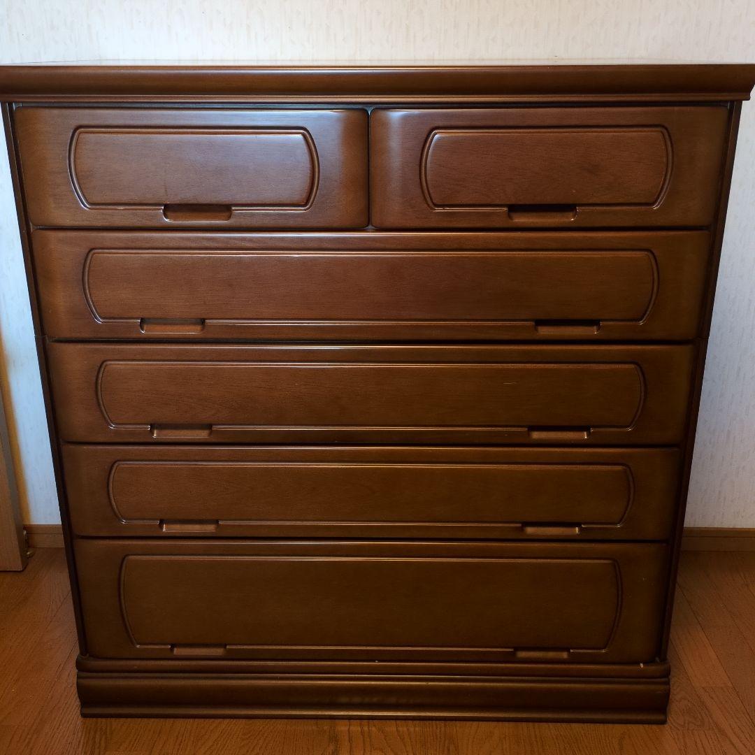 タンス　木製5段