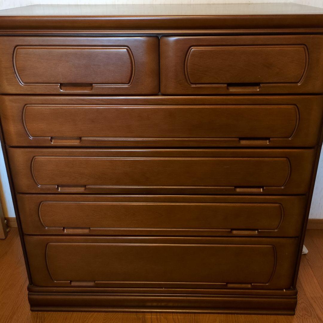 タンス　木製5段