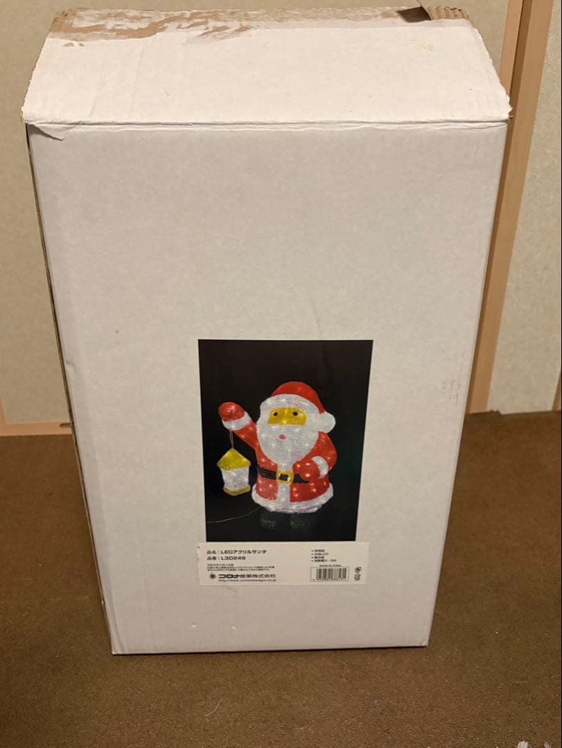 コロナ産業　3Dサンタモチーフ サンタ L3D249