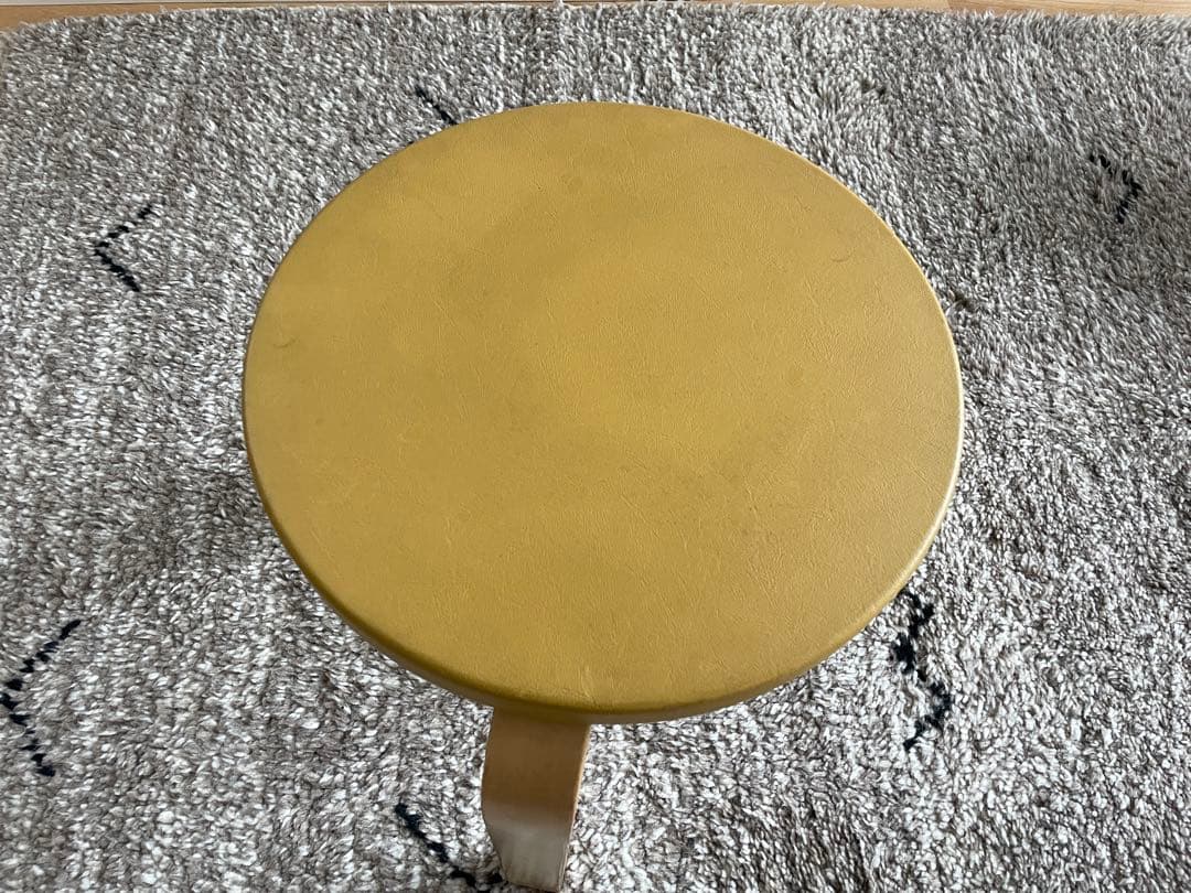 ヴィンテージ　アアルト　スツール　オリジナル　イエロー　artek 北欧