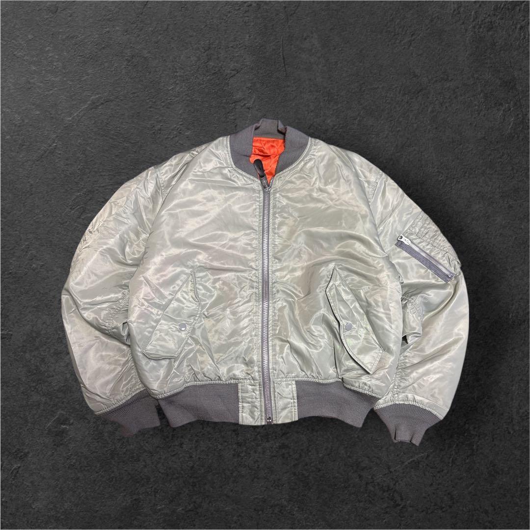 ma1 90s 80s シルバー IDEAL archive vintage