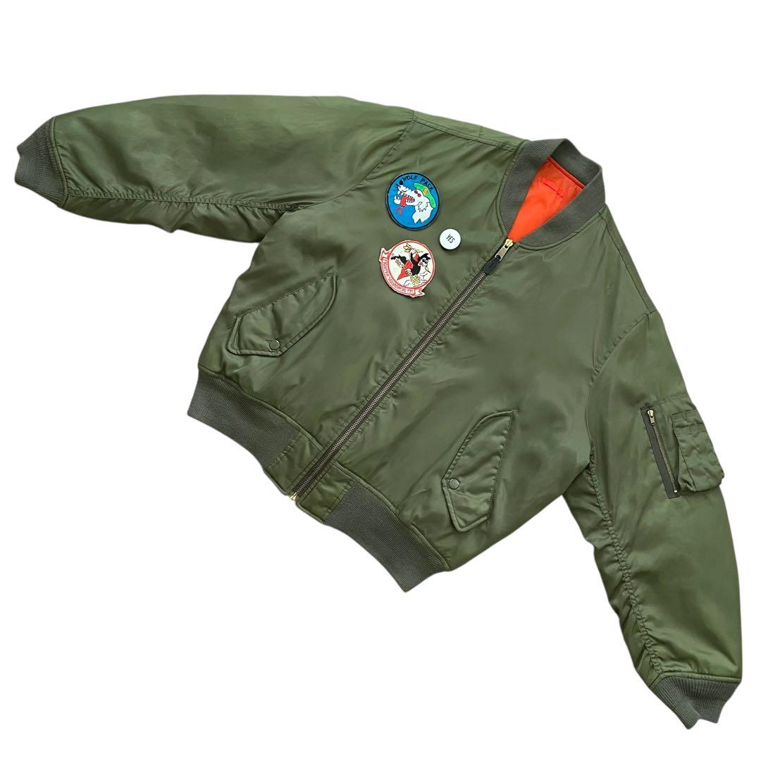 【Remake】Vintage 90s MA-1 フライトジャケット ワッペン付