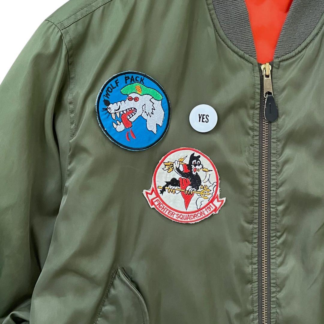 【Remake】Vintage 90s MA-1 フライトジャケット ワッペン付