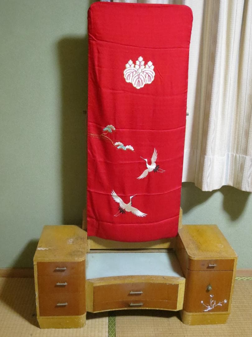 ★最終値 鏡台　昭和レトロ　アンティーク　ドレッサー　古民家蔵出し インテリア