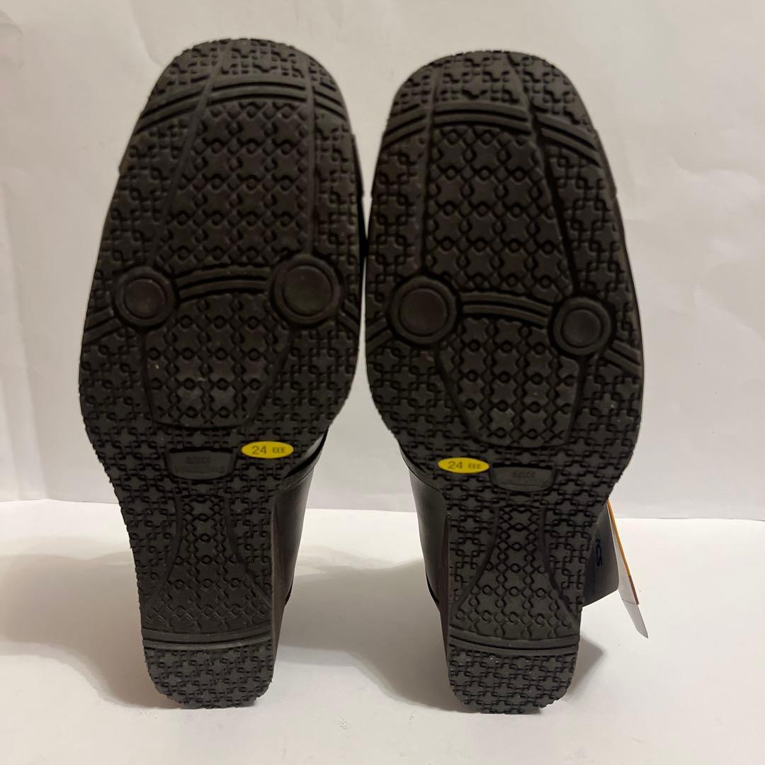新品　アシックス　ペダラ　ストラップパンプス　ブラウン24 3E