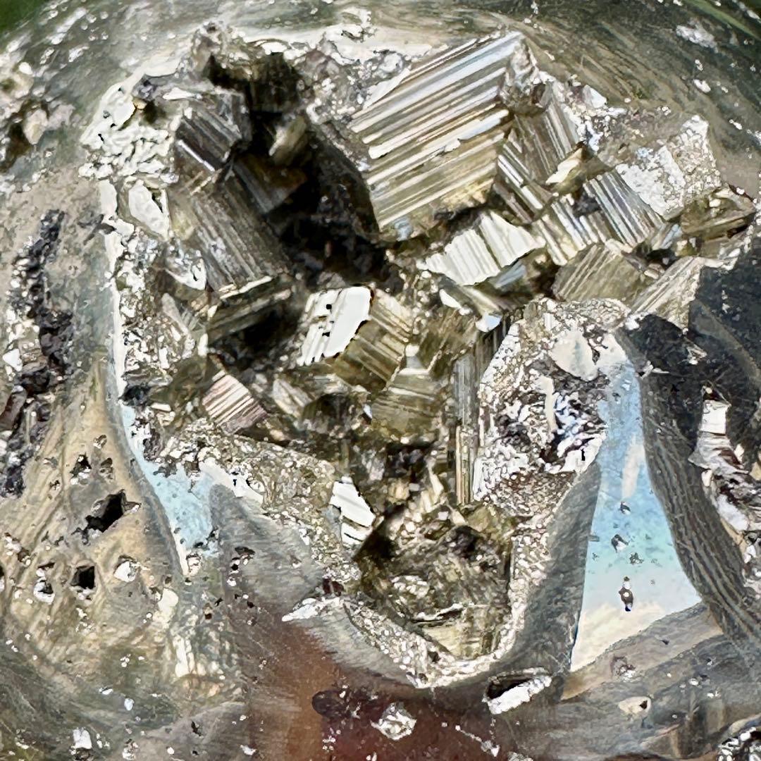 パイライト 黄鉄鉱 邪気祓い 丸玉 スフィア MY483