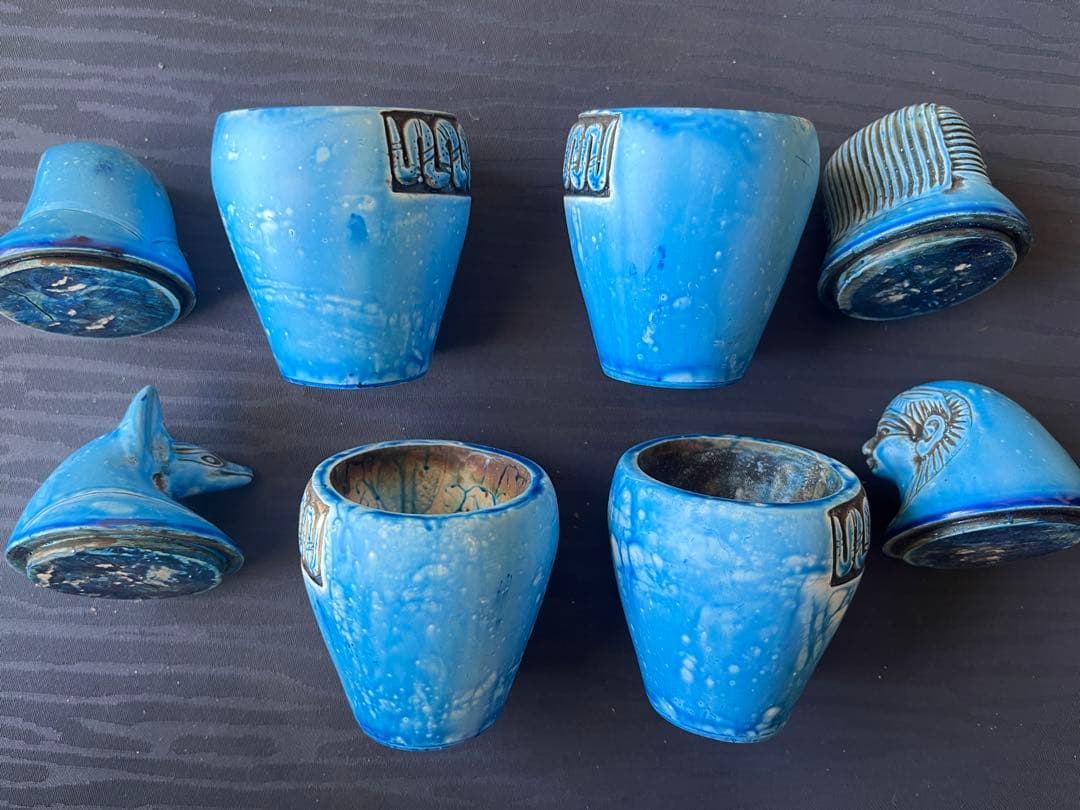 カノプスの壺セット　エジプト土産