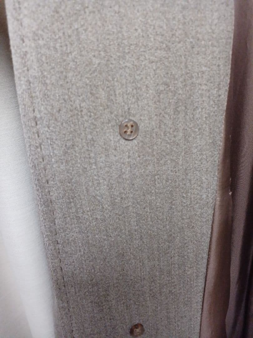 バーニーズニューヨークグレージュウールコート　イタリア製　size46