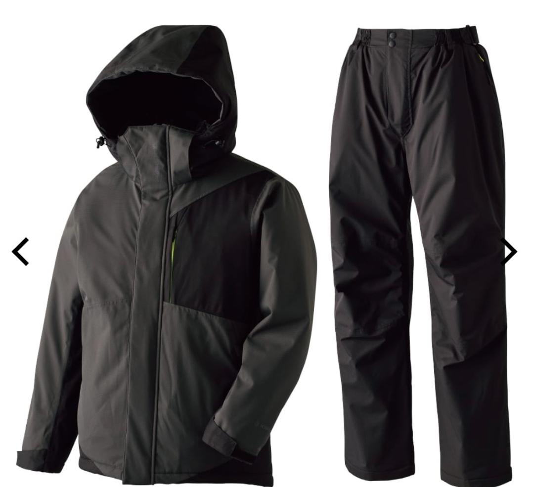 ワークマンshelter断熱αイージスプレミアム防水防寒スーツ 上下セット L