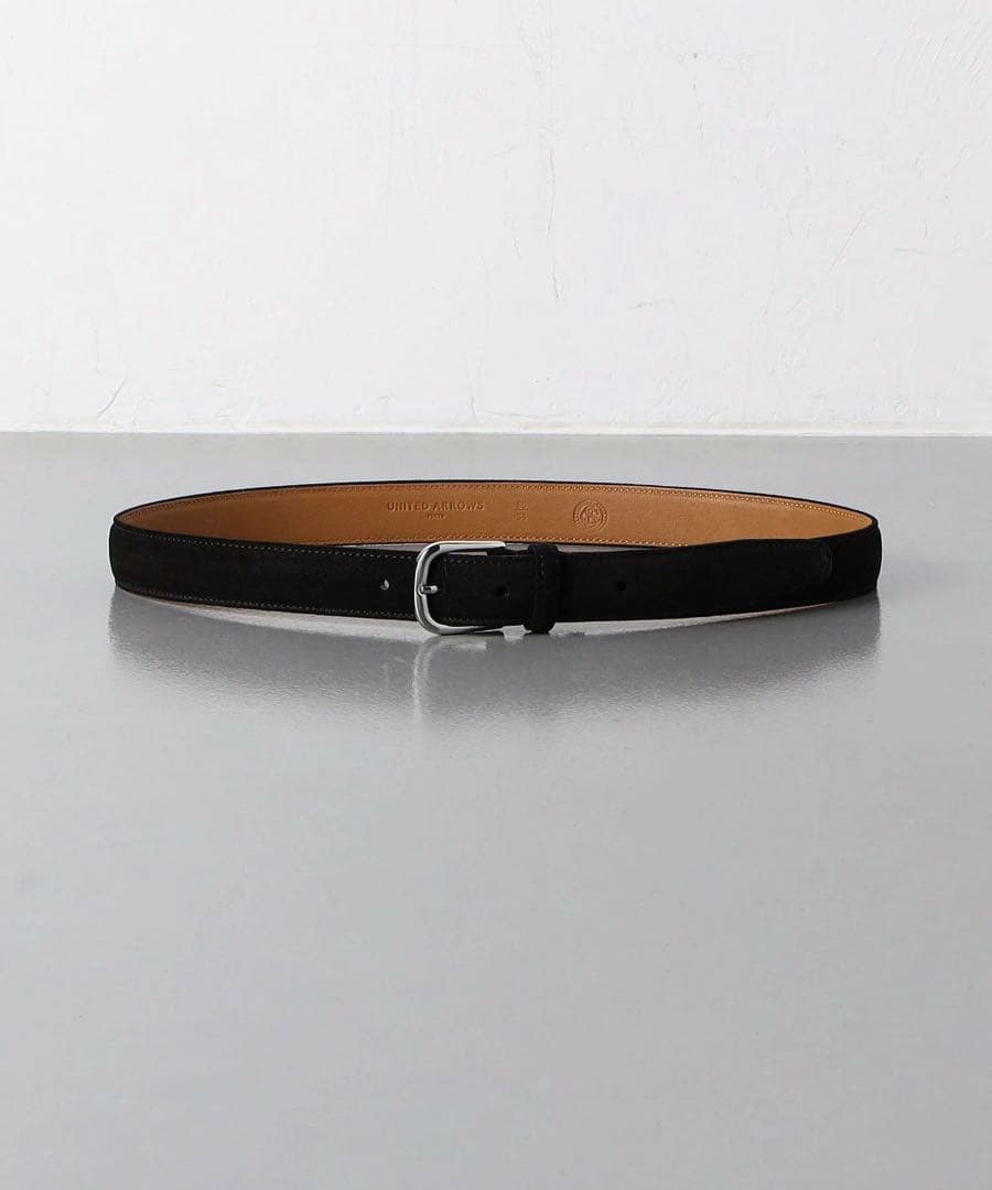 【美品】UNITED ARROWS ユナイテッドアローズ　スエードベルト　黒